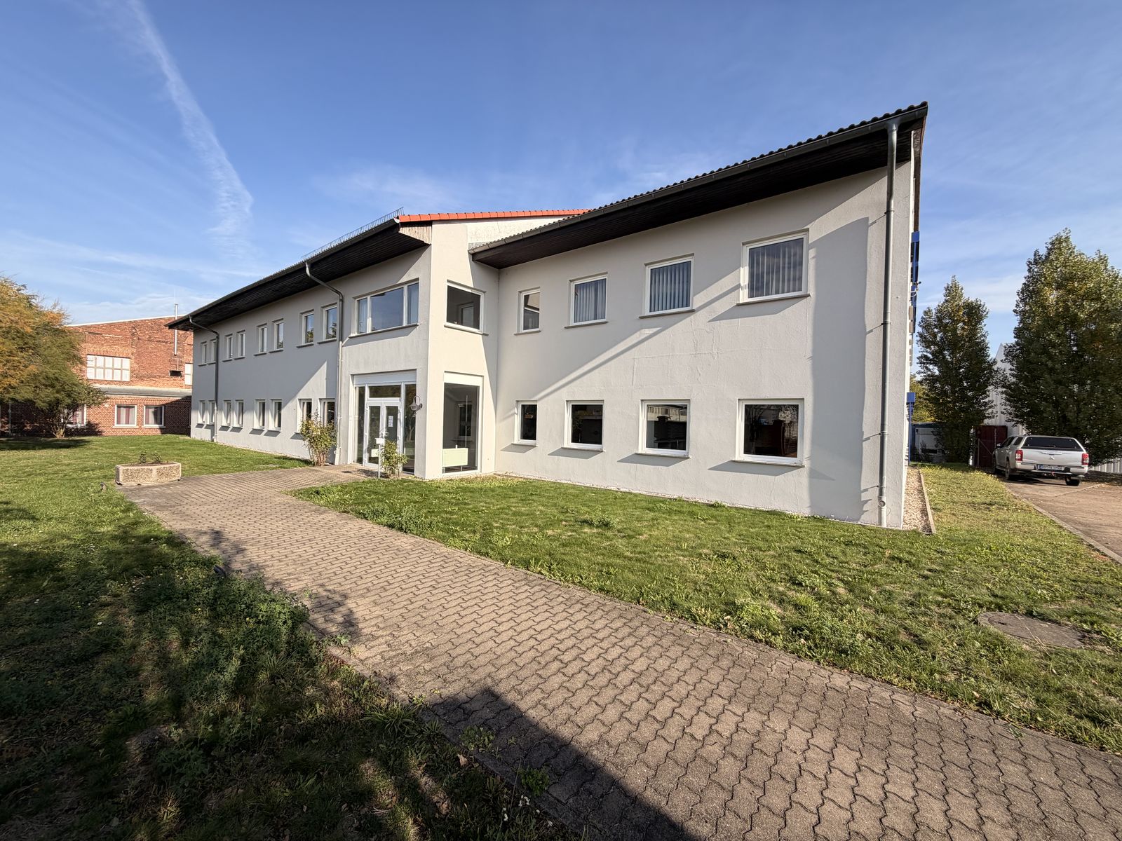 Bürogebäude Prasseweg 1 in Coswig, Außenansicht